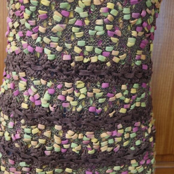 Marilena Chicago Vibrant Crochet Tank Top Medium Y2K Vintage Romania - Picture 6 of 12